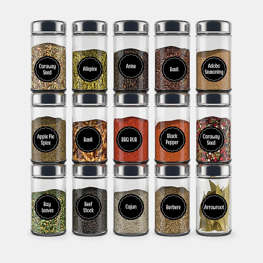 Kitchen Baking Organization - Etiquetas retangulares à prova d'água para