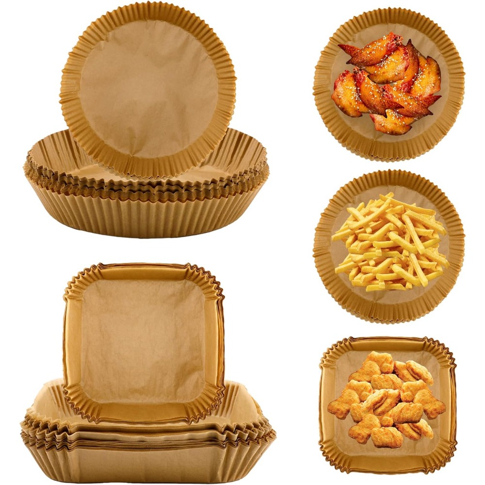 Kitchen Baking Paper - 50/100 pces fritadeira de ar papel
