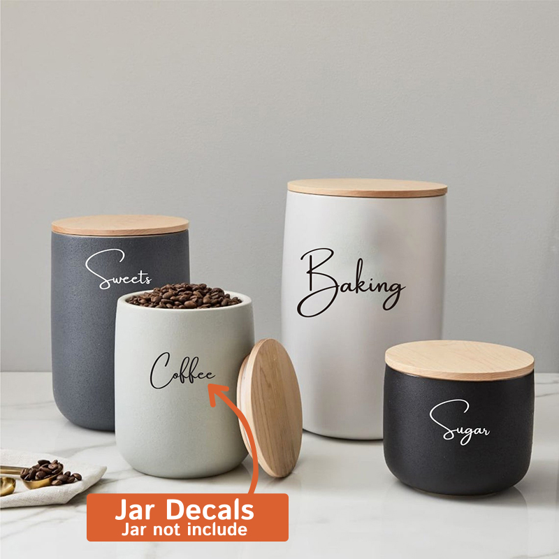 Kitchen Baking Organization - Decalque apenas 8 peças de organização