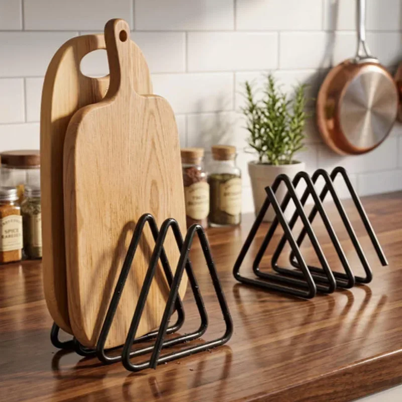 Kitchen Cabinet Baking Organizer - Suporte Triangular para Tábuas de Corte,