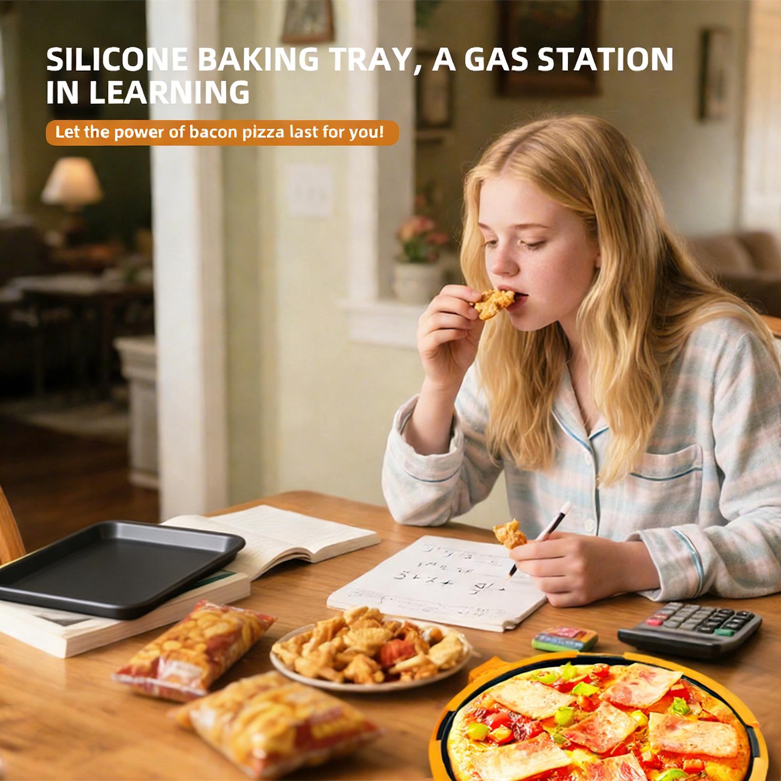 Kitchen Oven Baking Pans - Assadeira de Micro-ondas para Pizza e