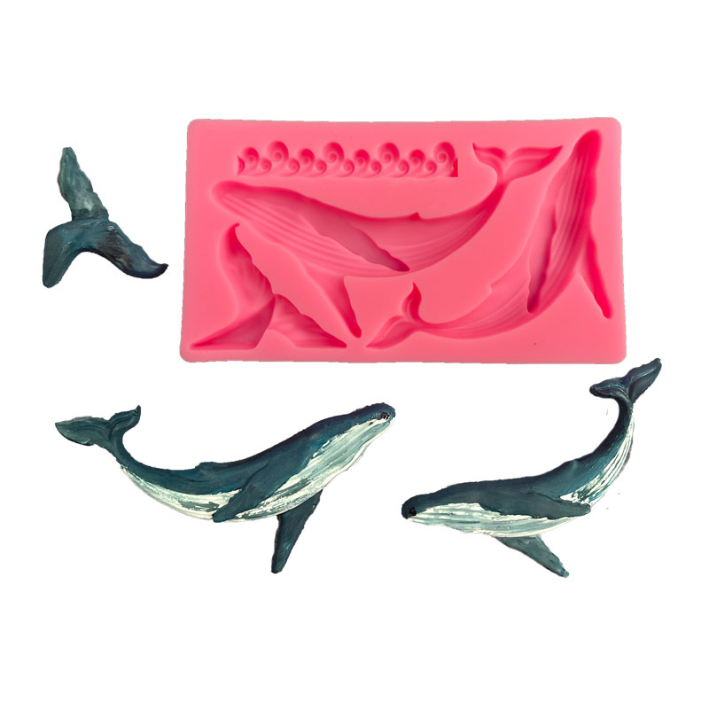 Kitchen Baking Decor - Diy baleia silicone molde oceano série