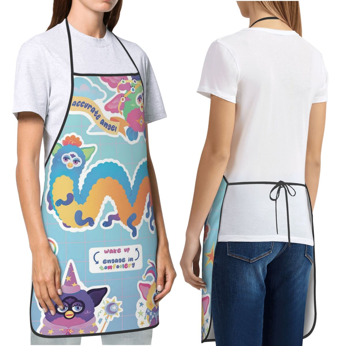 Kitchen Nightmares Baking - Pesadelo furby dos desenhos animados aventais
