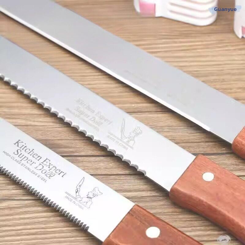 Kitchen Baking Equipment - Faca de Aço Inoxidável com Dentes