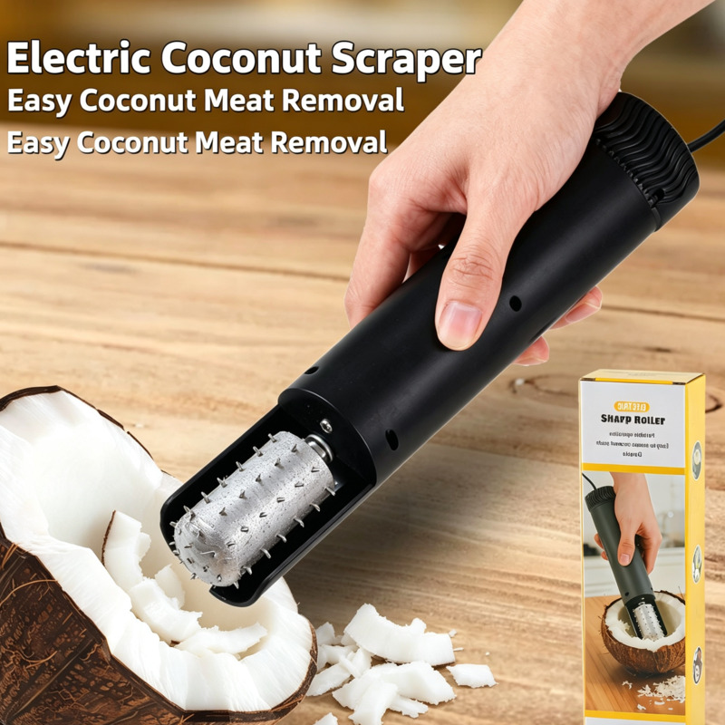 Kitchen Roller Baking - Ralador de Coco Elétrico Portátil, Descascador