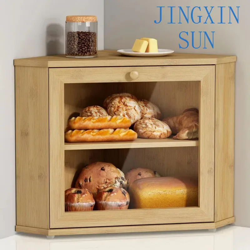 Caixa de pão de canto de bambu - Kitchen Baking Corner avaliação e preço