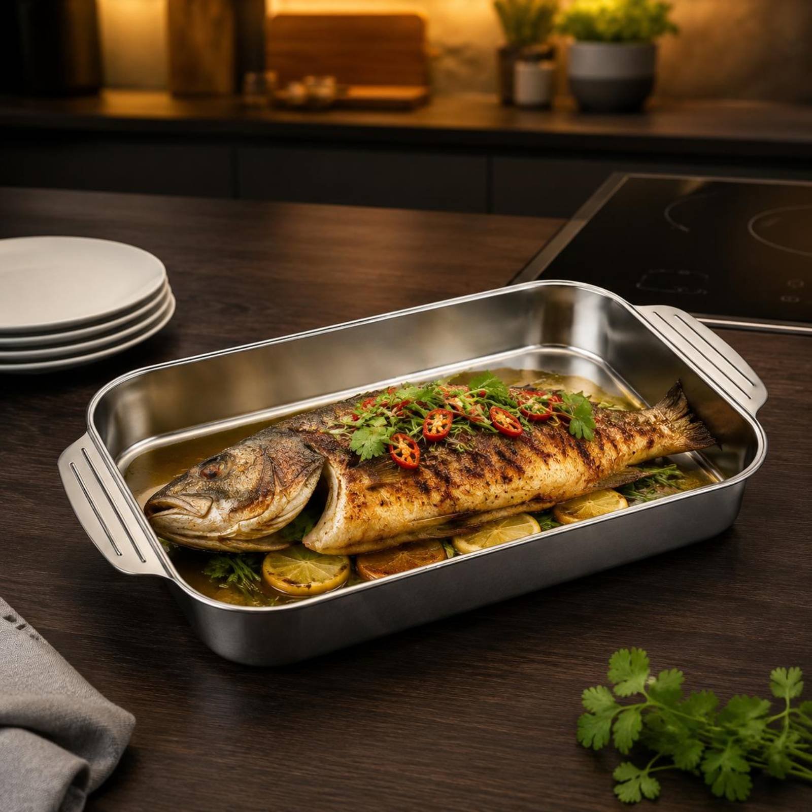 Assadeira de Aço Inoxidável co - Kitchen Baking Corner avaliação e preço