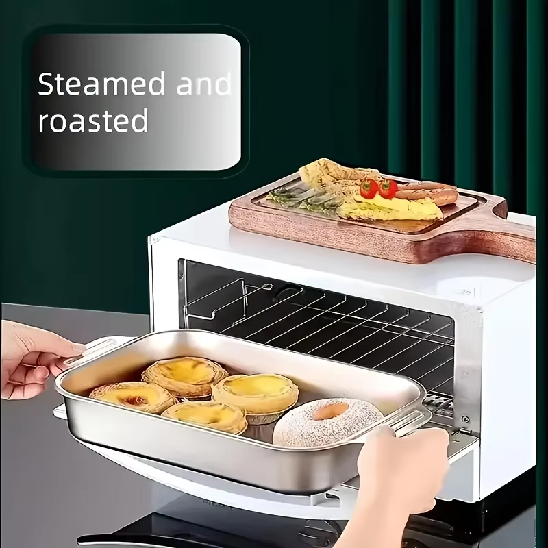 Assadeira Profunda de Aço Inox - Kitchen Oven Baking Pans avaliação e preço