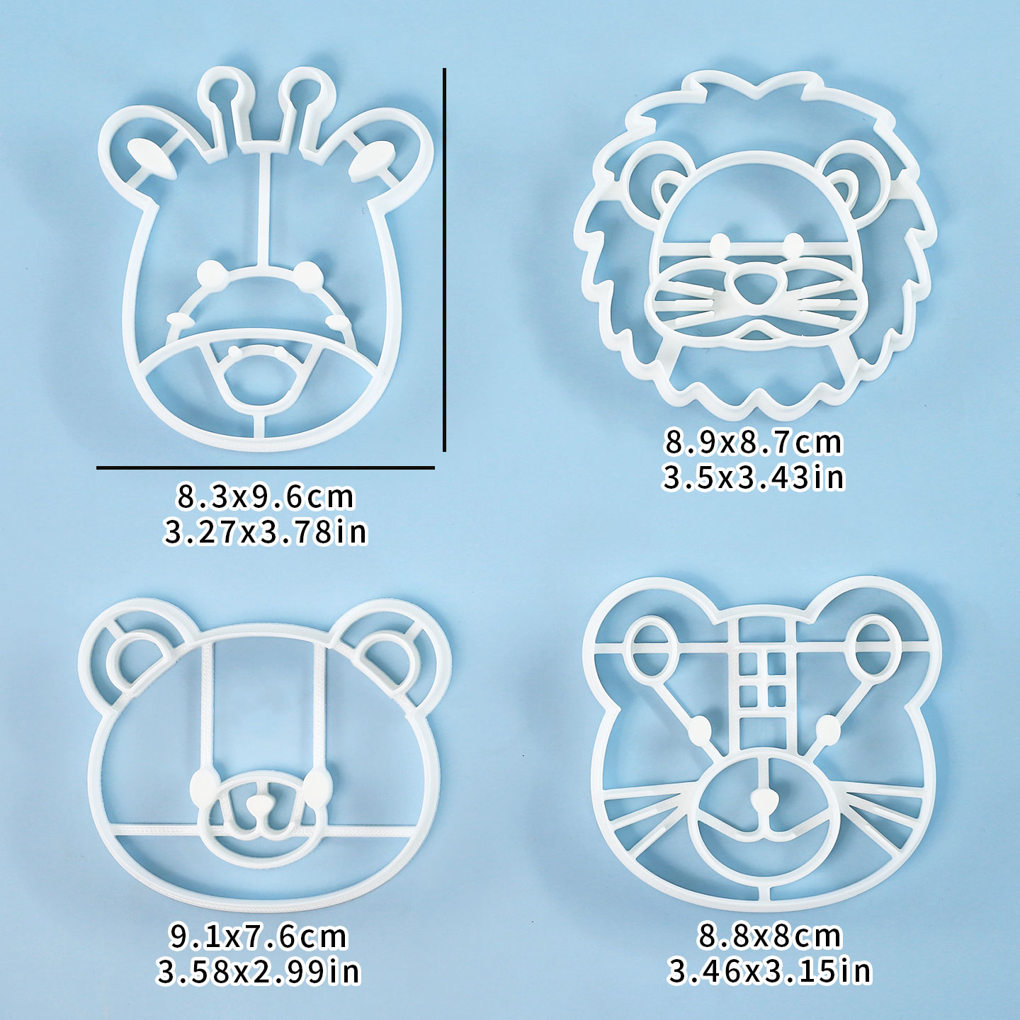 Conjunto de 4 Cortadores de Bi - Kitchen Baking Cake avaliação e preço
