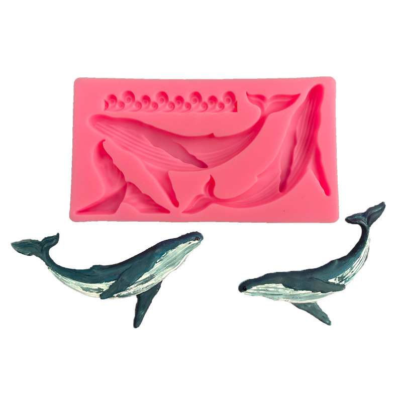 Diy baleia silicone molde ocea - Kitchen Baking Decor avaliação e preço