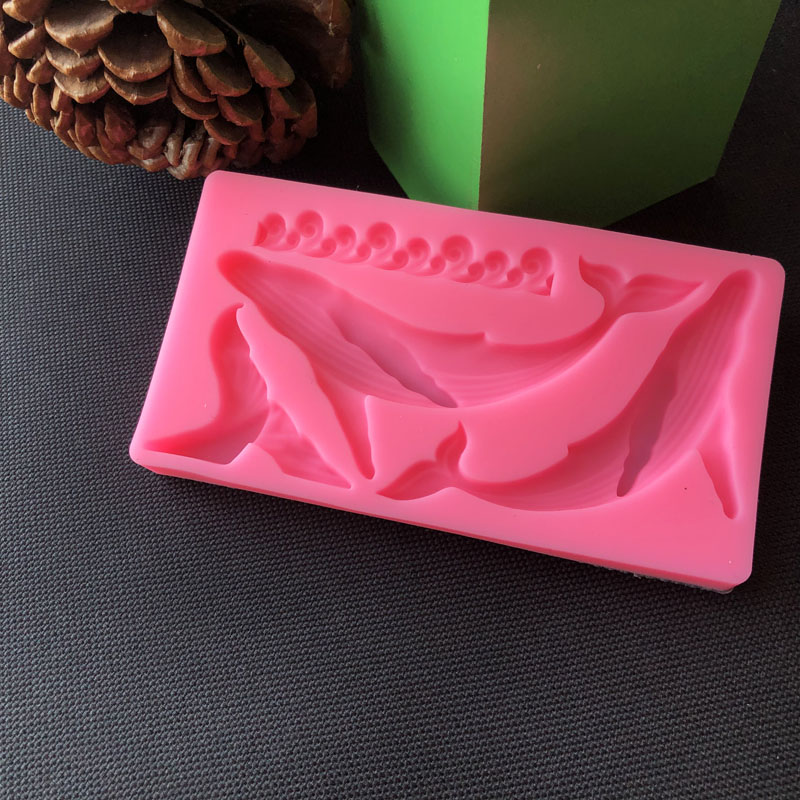Diy baleia silicone molde ocea - Kitchen Baking Decor avaliação e preço