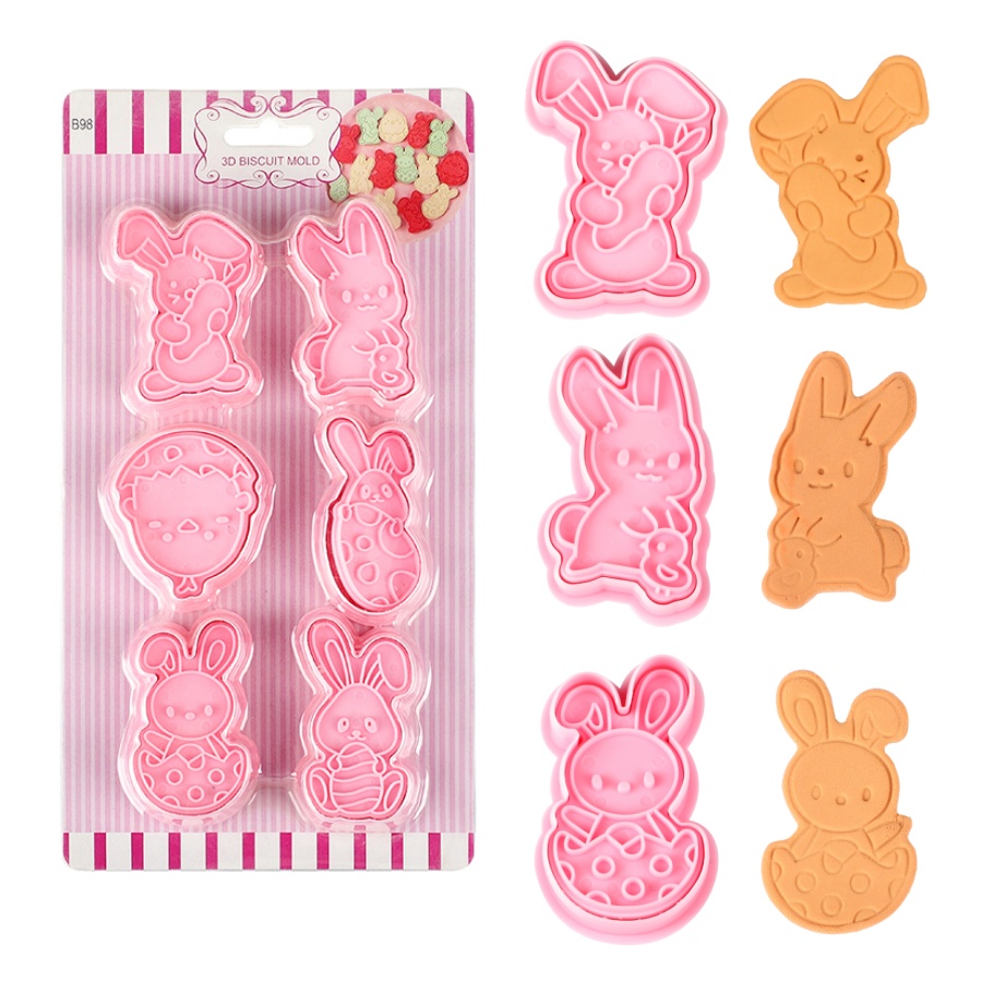 6 pçs/set Coelhinho da Páscoa  - Kitchen Baking Decor avaliação e preço