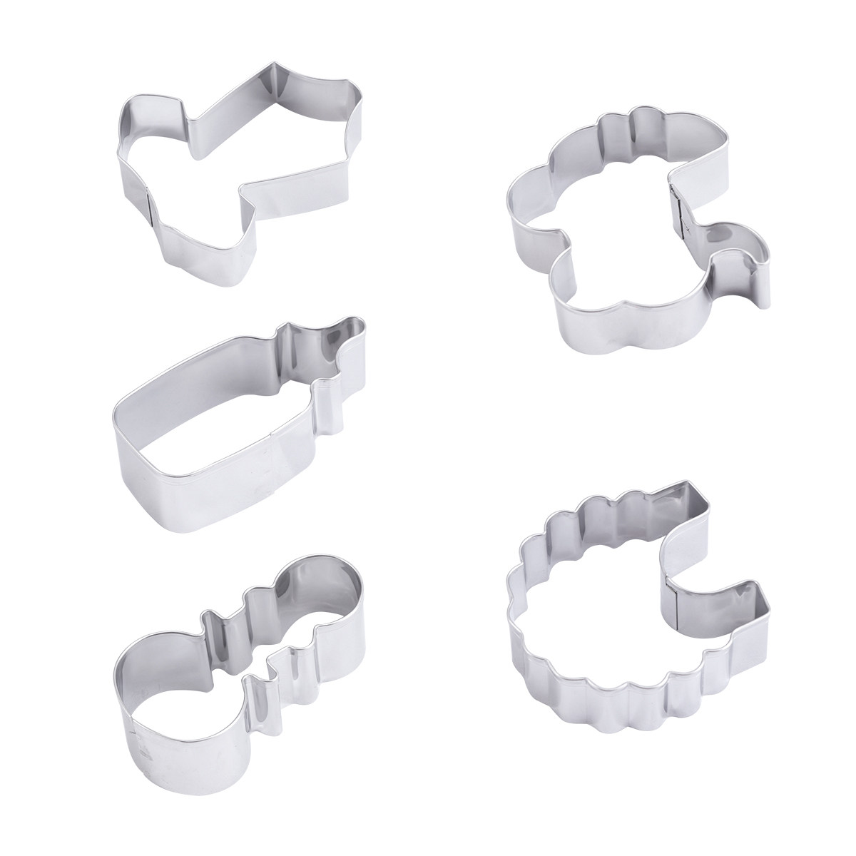 Conjunto de 5 Cortadores de Bi - Kitchen Baking Cake avaliação e preço