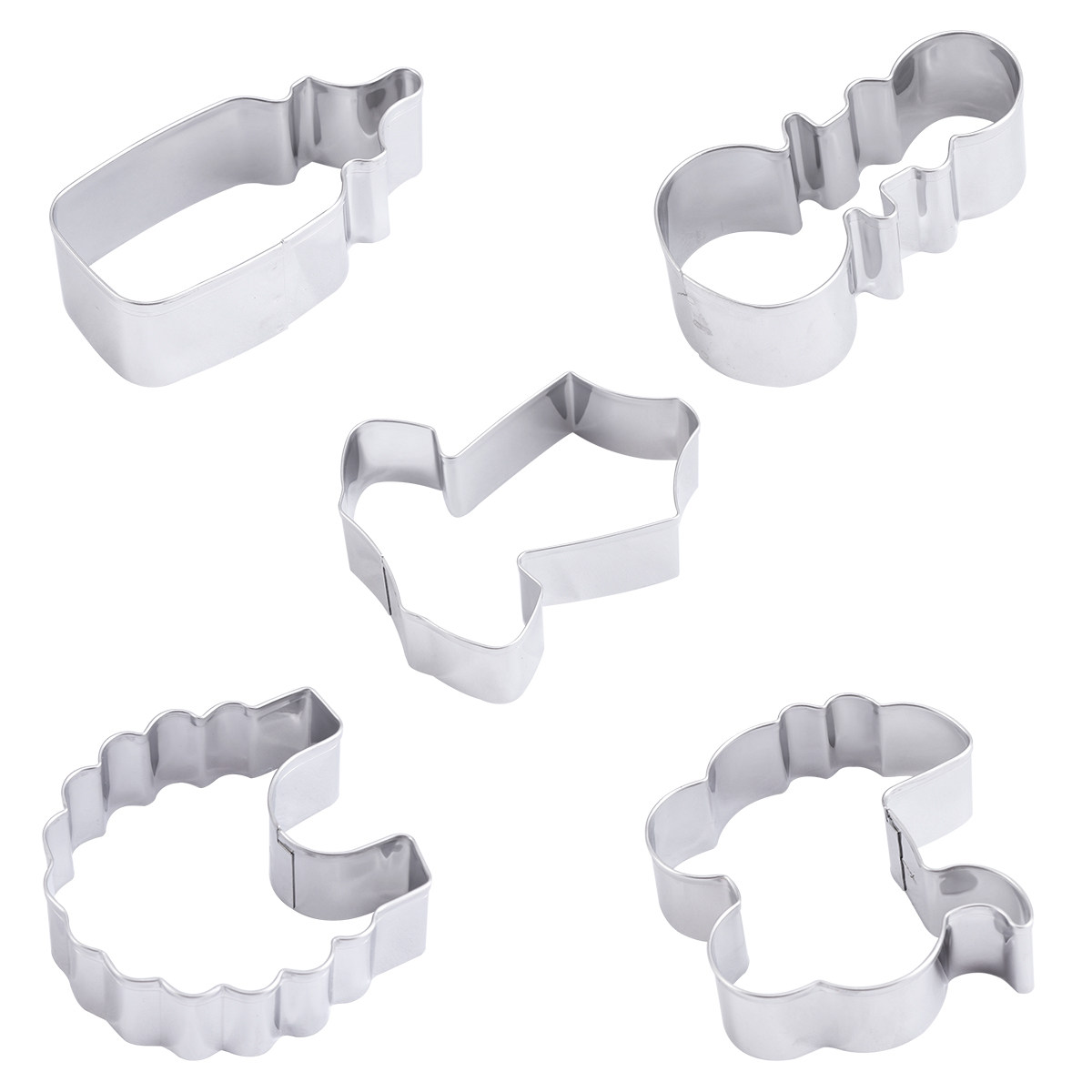 Conjunto de 5 Cortadores de Bi - Kitchen Baking Cake avaliação e preço