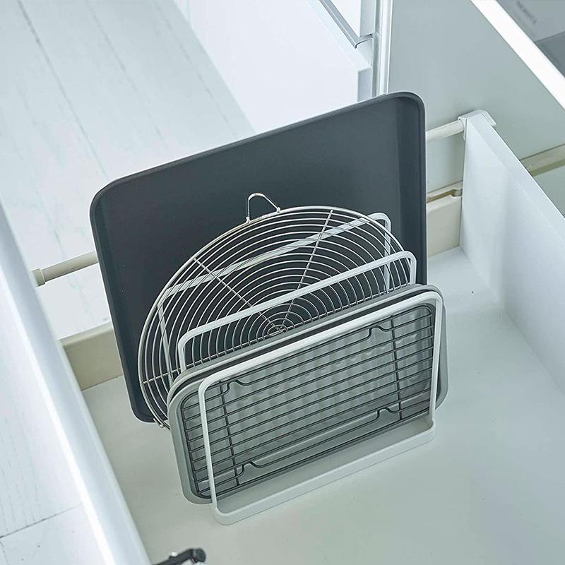Prateleira de Armazenamento Mu - Kitchen Cabinet Baking Organizer avaliação e preço