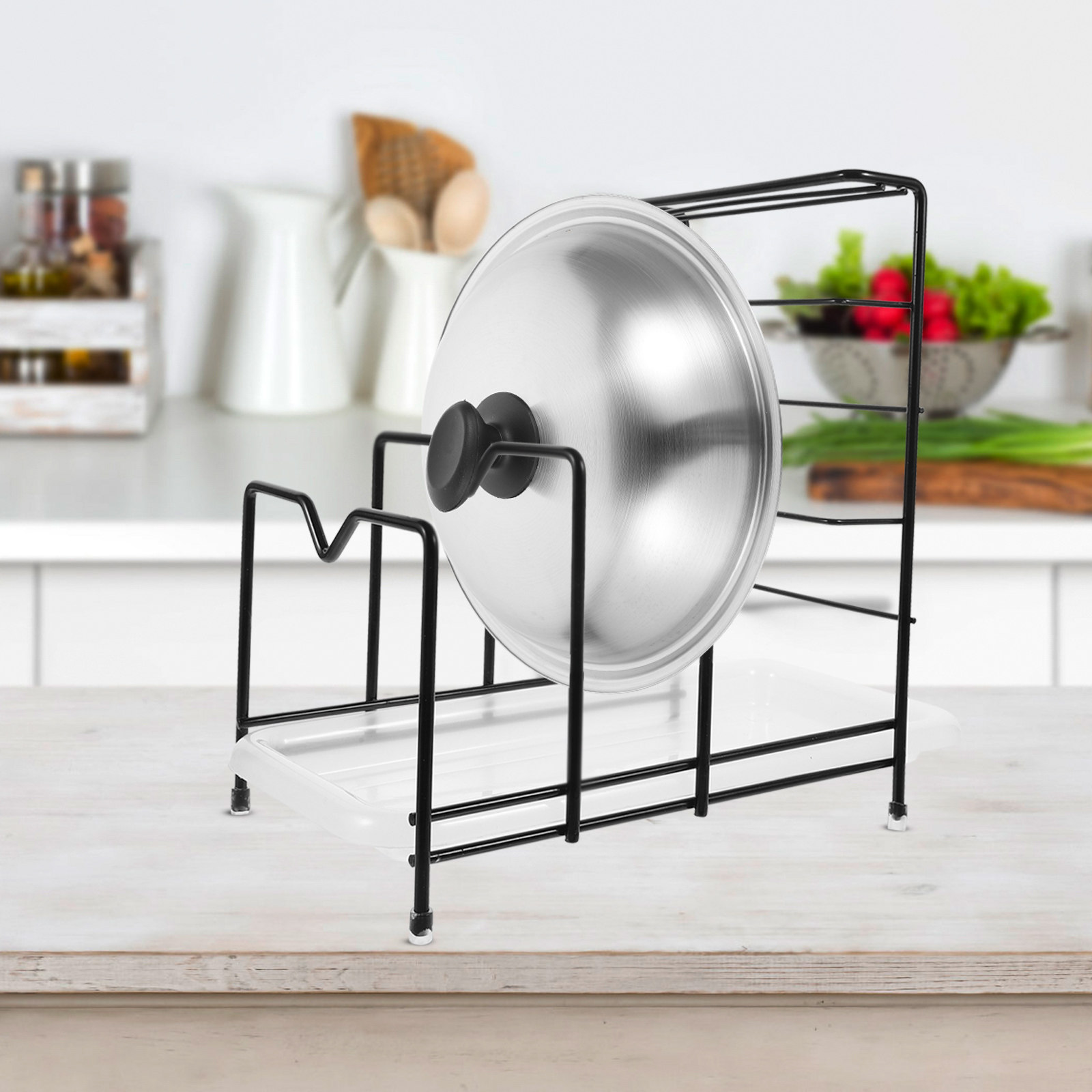 Organizador de Tampas para Pan - Kitchen Cabinet Baking Organizer avaliação e preço